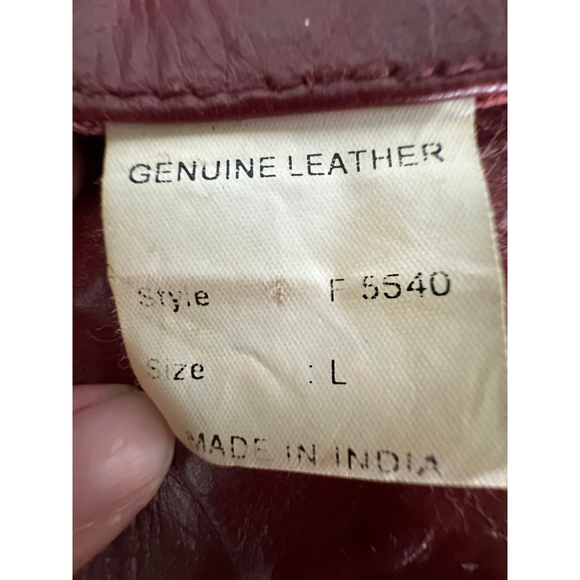 Vintage Burgundy Leather Grommet Belt – Wide Waist Cincher with Silver Buckle - Picture 7 of 9